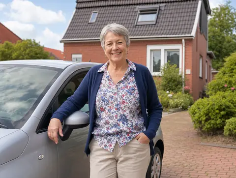 Verkäufer aus Heringen mit dem verkauften Fahrzeug
